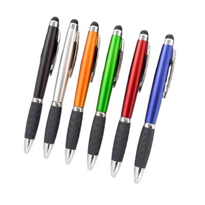 China Ballito's Promotional Stylus Pen With Rubber Grips Impact Touch Pen Wholesale Plastic Ballpoint Pen for sale