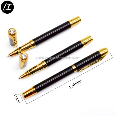 China Custom Logo Promotion Gifts Black Penne Luxury Fountain Pen With Gift Box for sale