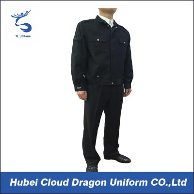 China Dunkelblaue Polizei-Sicherheitsbeauftragter-Uniformen für Schutz der öffentlichen Sicherheit, Farbe besonders angefertigt zu verkaufen