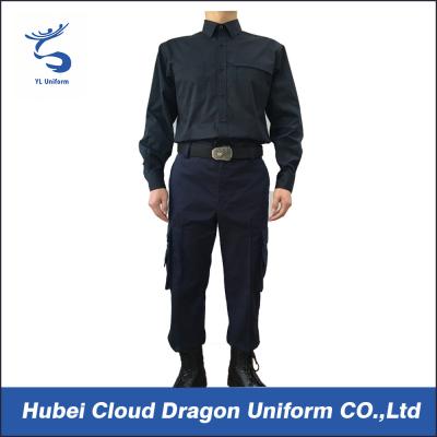 China Langärmlige Sicherheitsbeamte-Uniform-justierbare Stulpe, Strafverfolgungs-Uniformen für Aufgabe zu verkaufen