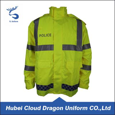 China Chaquetas impermeables de la seguridad de la chaqueta/del invierno de la fuerza de la fluorescencia hola reflexivas en venta