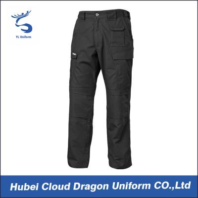 China Custom Black TC Ripstop Tactical Combat Pants , Military Cargo Pants For Men for sale