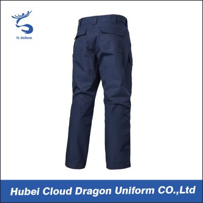 China Navy Blue Tactical Combat Pants / Army Fatigue Cargo Pants Custom Logo for sale