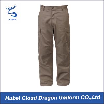 China All Season Dark Tactical Khaki Pants Mens Cargo Trousers European Size for sale