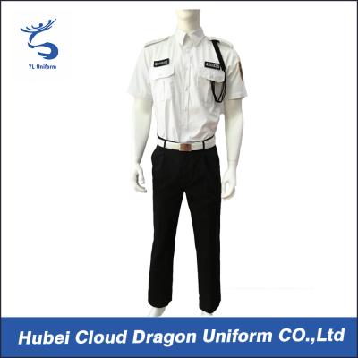 China Men Security Guard Uniform Full Set For Hotel / Airport / Station Protection , 2 Pockets for sale