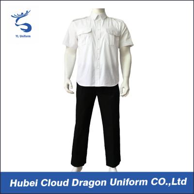 China Short Sleeve Poplin Cool Security Staff Clothing Custom Brand Label for sale