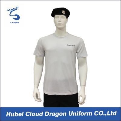 China Custom Security Guard T Shirts / White Security Polo Shirt , Hand / Machined Wash for sale