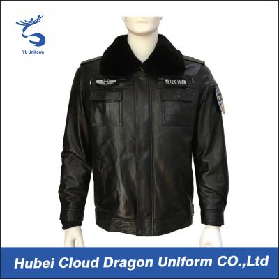 China Breathable Warmly Mens Security Guard Jackets With Badges , Eco Friendly for sale