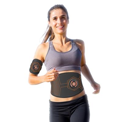 China 2020 New EMS Microcurrent Electric Body Waist Massager Skin Fitted Slimming Belts for sale