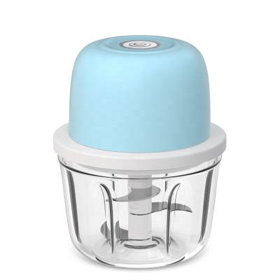 China PS Cup 30W 1200mAh 350mL Electric Food Chopper For Kitchen Hot Selling RV Mini Big Buttons for sale