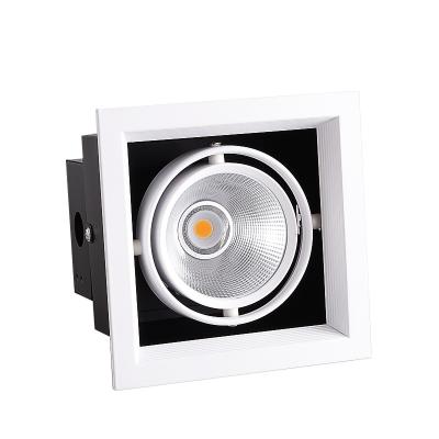 China Modern High Lumen Aluminum Led Grill Light Downlight Single Head 10w for sale