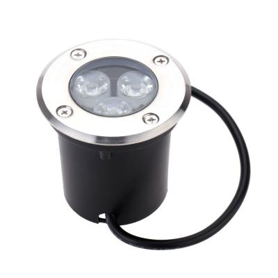 China Theme Park LED Underground Light Outdoor Waterproof Garden Lawn Light Stainless Steel Embedded for sale