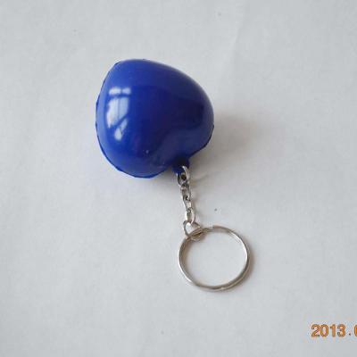 China Promotional Stress Ball Pu Toy Key Chain With Heart Shape for sale