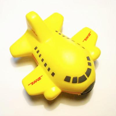 China Promotional Toy Airplane Shape PU Foam Stress Ball For Promotion Gift for sale