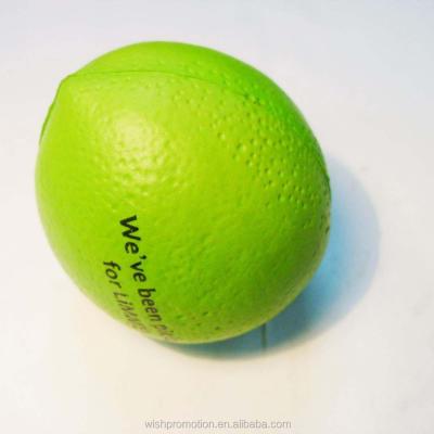 China Promotional Toy Fruit Stress Ball Lemon Strain Ball PU Stressed Lemon for sale