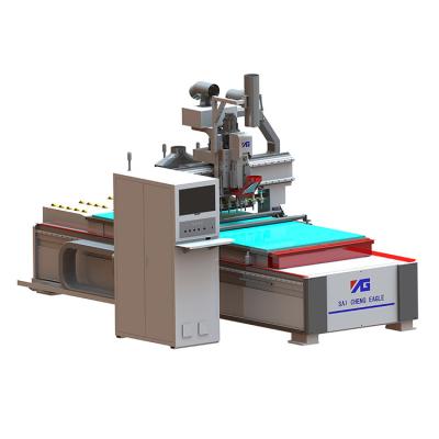 China Wood Acrylic PVC Engraving Cutting Outstanding Quality Step Servo Motor Vacuum Table Servo Atc Cnc Machine Router for sale