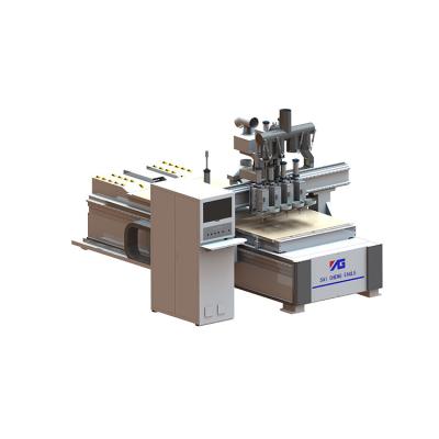 China Wood Acrylic PVC Engraving Cutting China Supplier 1328 Four Working Procedure Wood Cnc Router Machine With 6Kw Spindle for sale