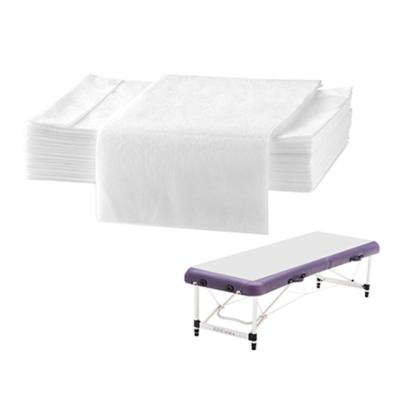 China White Disposable Elastic Fitted Bed Sheets Cover Massage Table Facial Chair Spa /disposable bed sheet for beauty salon for sale