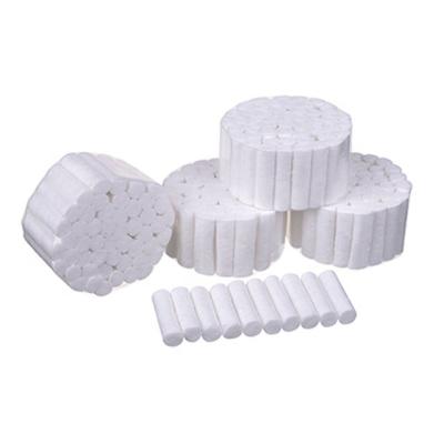 China 50-Pack Dental Cotton Rolls - 100% High Absorbent Rolled Cotton for Mouth and Nose for sale