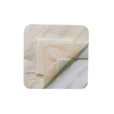 China adhesive waterproof burn wound care silicone wound foam dressing with border adhesive foam silicone 4x4 for sale