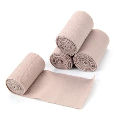 China Different Types Cotton elastic bandage Medical crepe bandage elastic crepe bandage with clips for sale