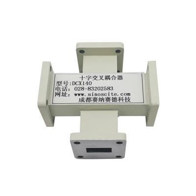 China Compact Customized 8.2~12.5GHz RF Microwave Measurement Sampling Waveguide Crosshead Coupler for sale