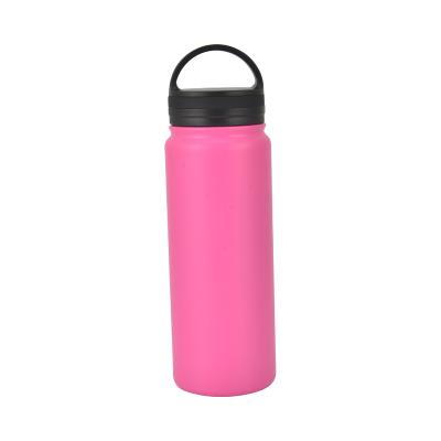 China 2023 LFGB PORTABLE BPA Free Double Wall Insulated 18/8 Stainless Steel Vacuum Flask Sport Water Bottle With Straw Easy Carr for sale