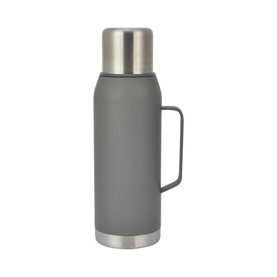 China New Design 304 Stainless Steel PORTABLE Double Wall Vacuum Insulated Wide Mouth Water Bottle With Handle for sale