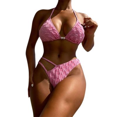 China 2023 foreign trade new sexy split women's swimwear Amazon bikini swimwear breathable border spot for sale