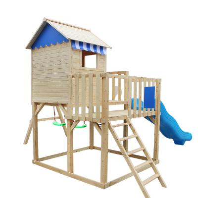 China Easily Assembled Outdoor Playhouse Wooden Sandbox for sale