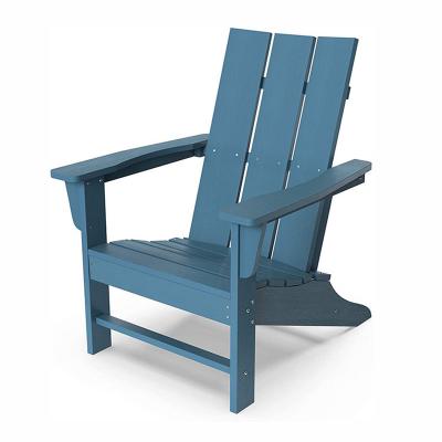 China Custom accept OEM custom order outdoor wooden blue color adirondack chair for adult children kids furniture for sale