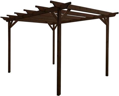 China Easily Assembled Auto Coperto Pergola Large Garage Sale Wooden Posto Canopy Hoe Pavilion for sale