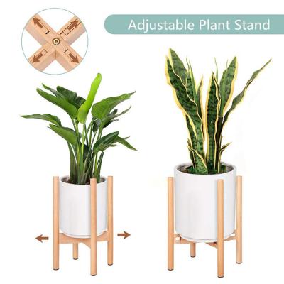 China Modern Outdoor Wooden Plant Pot Wooden Flower Garden Stand Stand For Plants for sale