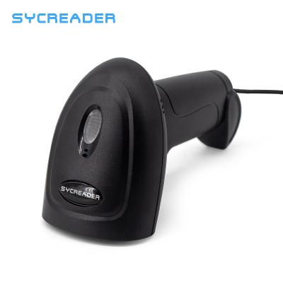 China Economical Barcode Scanner Laser Barcode Scanner 1D Barcode Scanner A4 Cable Handheld Size for sale