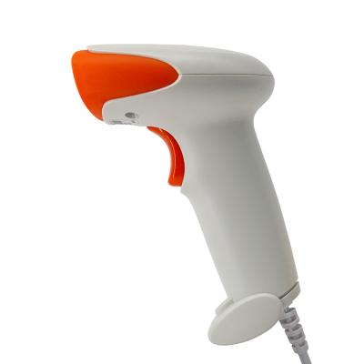 China Hot Selling Favorable Price ABS+PC Handheld 1D Wired Laser Barcode Scanner Barcode Reader for sale