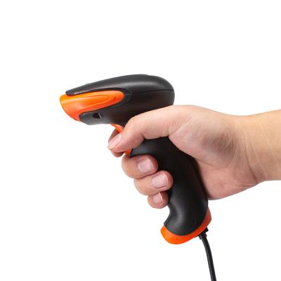 China ABS+PC 2D Barcode Reader Barcode Scanner High Quality Cable Handheld Scanners for sale