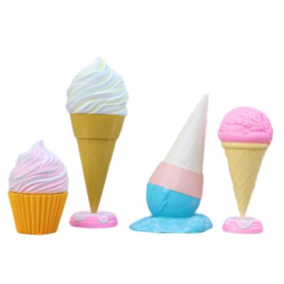 China Worldwide Candy Land Giant Ice Cream Decoration Ornaments For Ice Cream Shop Decor for sale