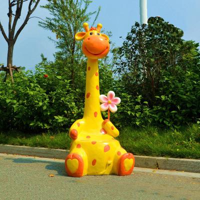 China Worlwide Home Decor Cartoon Giraffe Bench Decorative Ornaments for sale