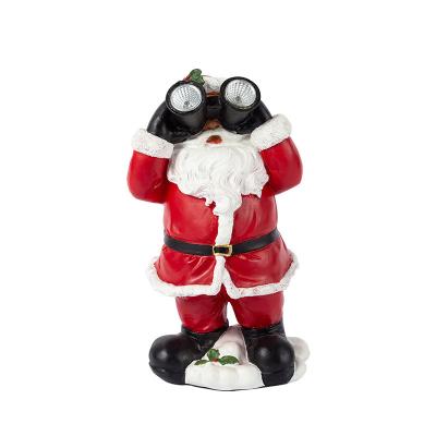 China Living Ornaments Santa Claus Christmas Decor Worlwide Holiday Xmas Resin Statue for sale