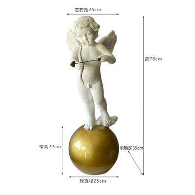 China Custom Worlwide Factory Sculpture Angel Statue Angel Figurine for sale