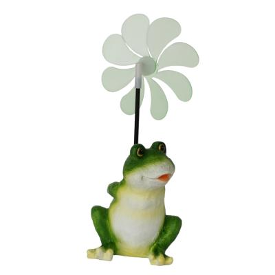 China Yard Garden Decoration Cute Frogs With Solar Light Solar Sunlight Products For Garden for sale