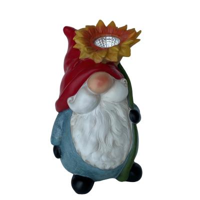 China Polyresin LED Solar Garden Gnome Outdoor Solar Statue Light Solar Garden Related Products for sale