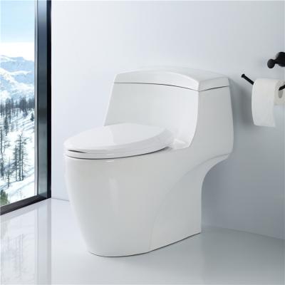 China Double-flow Western-style Sanitary Ware Siphon Closestool S Flush Ceramic Trap Bathroom Toilet One-Piece Commode for sale