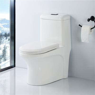 China Wholesale Cheap White Sanitaryware s Hotel Porcelain Double-flush Ceramic Bathroom One Piece Toilet Bowl 1 for sale