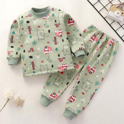 China Hot Selling QUICK DRY Long Sleeves Home Wear Boys Suits Children Clothes Kids 100% Cotton Pajamas for sale