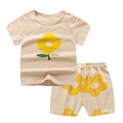 China Amazon Breathable Hot Sale Children Short Sleeve Shorts Kids Baby Boy Girls New Style for sale