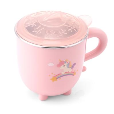 China Household Minimalist Water Cup Cartoon Children's Creative Stainless Steel Milk Cup for sale