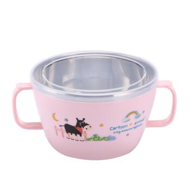 China Minimalist Chinese Stainless Steel Insulation Baby Food Supplement Detachable Bowl for sale