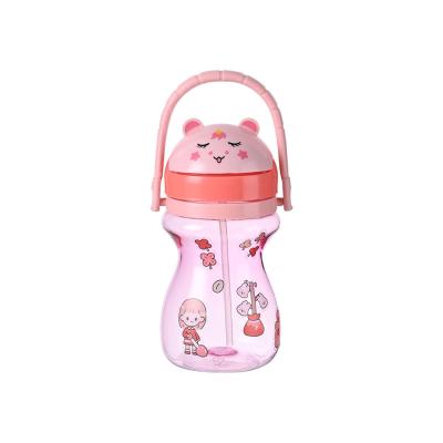 China Unique BPA Free Sports Baby Bottles Drink Cup Baby Bottle Drinking Plastic Water Bottles With Straw for sale