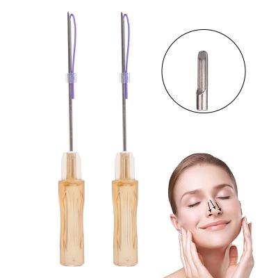 China high quality suture hilos barbed cog 2-1 pcl pdo L needle thread lift 19G 38mm 60mm Nose Thread for nose up lifting for sale